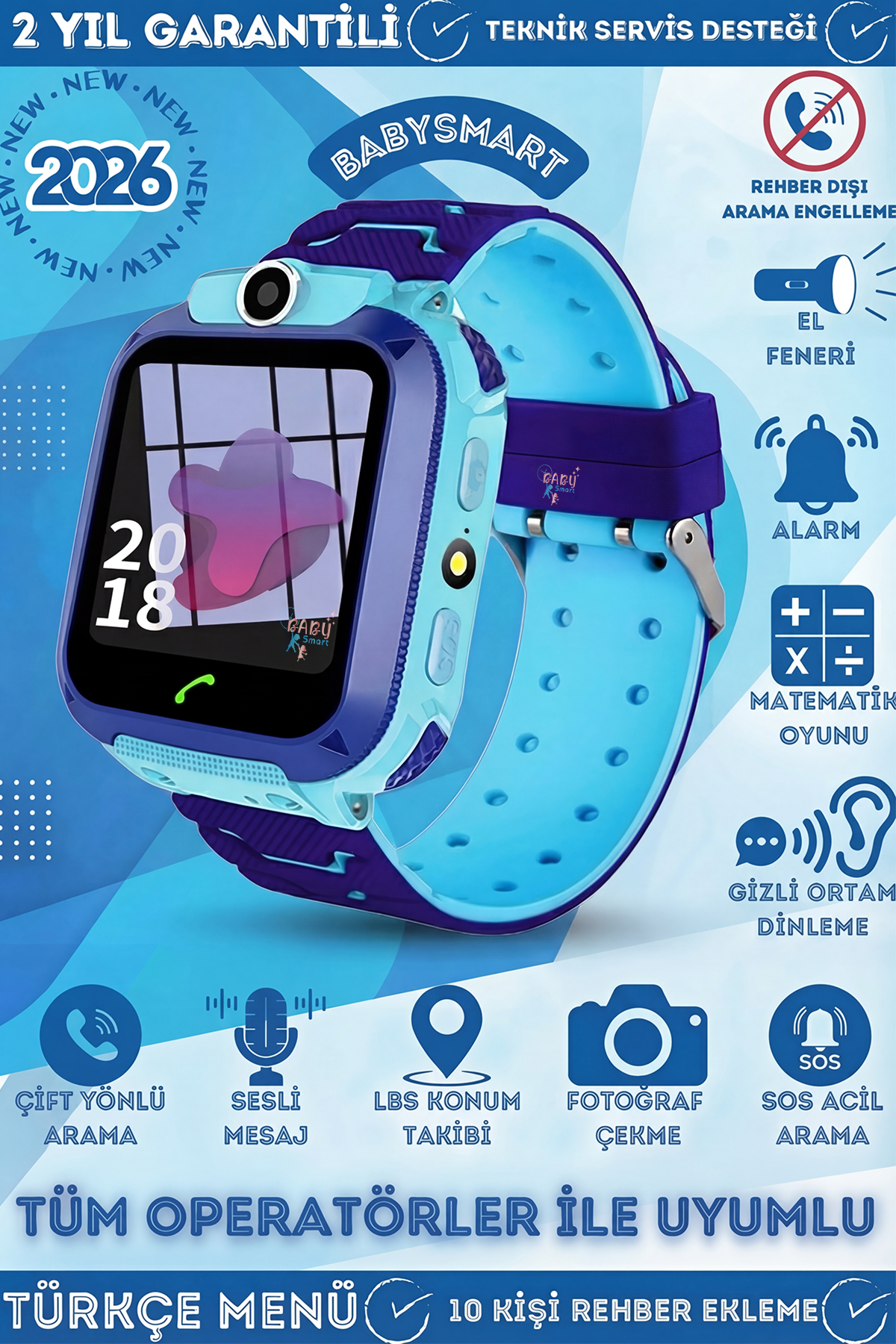 BabySmart - Q12 LBS Akıllı Çocuk Takip Saati