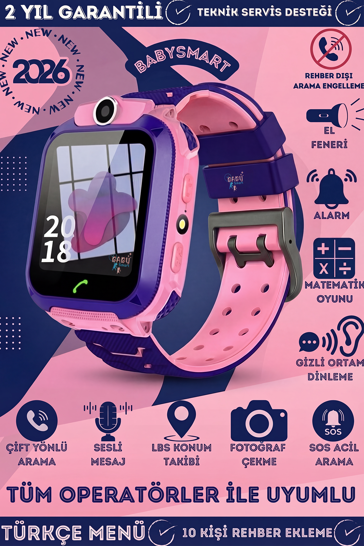 BabySmart - Q12 LBS Akıllı Çocuk Takip Saati