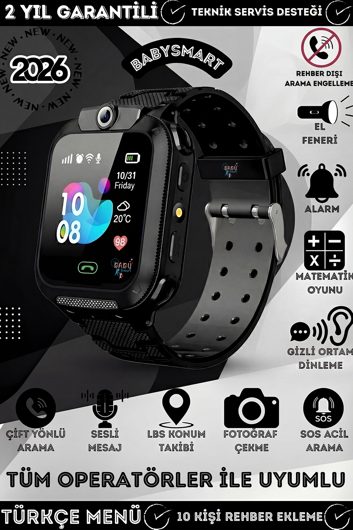 BabySmart - Q12 LBS Akıllı Çocuk Takip Saati