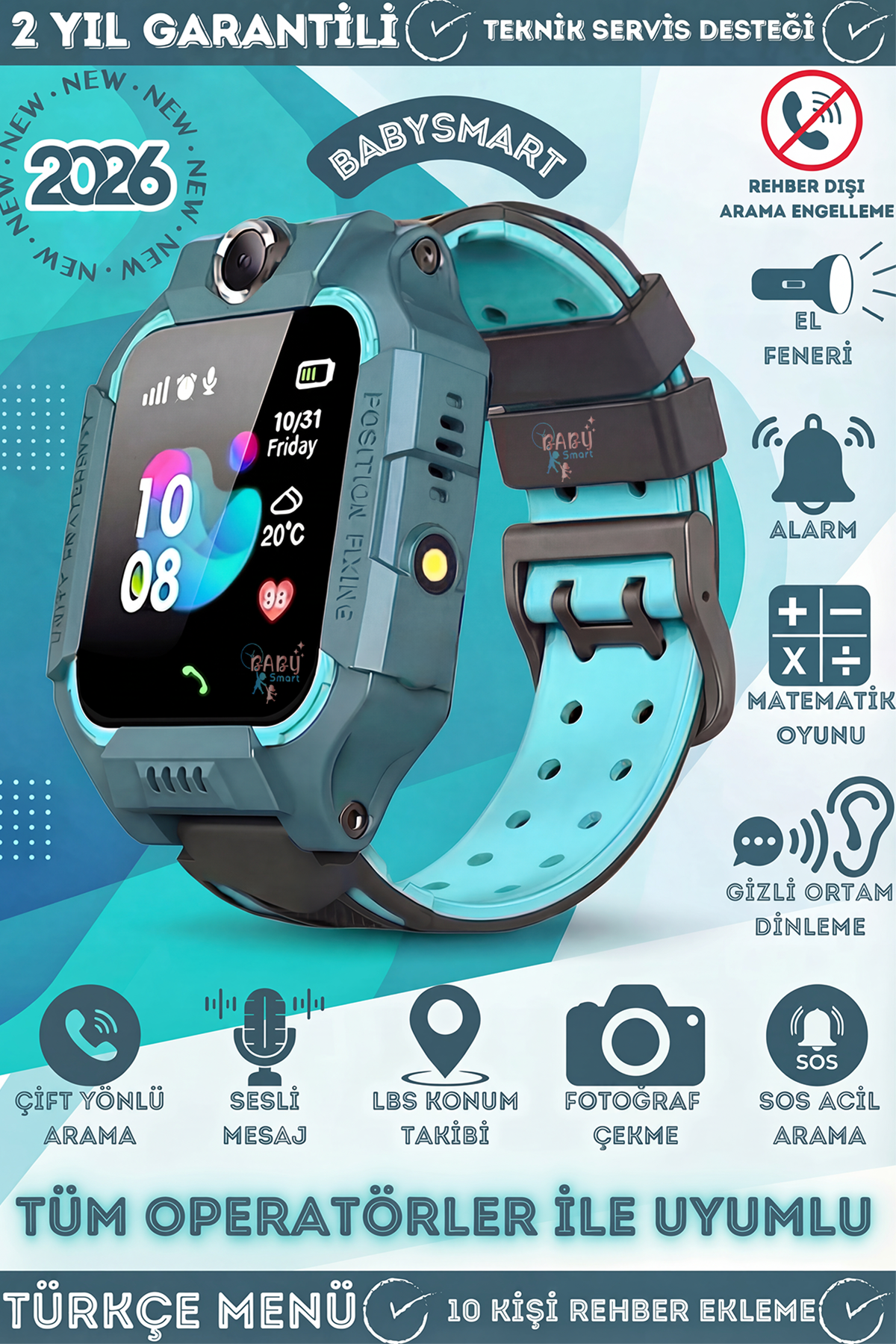 BabySmart - Q19 LBS Akıllı Çocuk Takip Saati