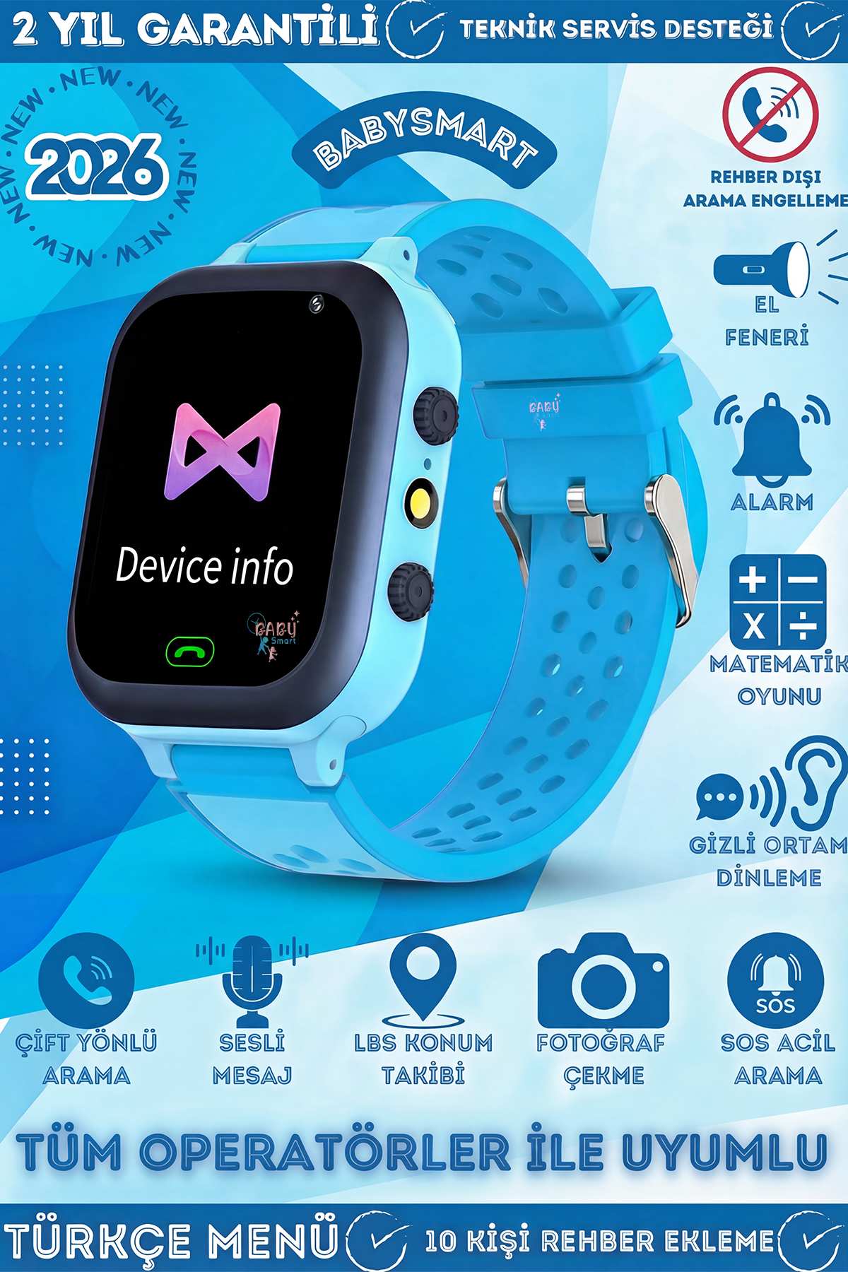 BabySmart - 21 LBS Akıllı Çocuk Takip Saati