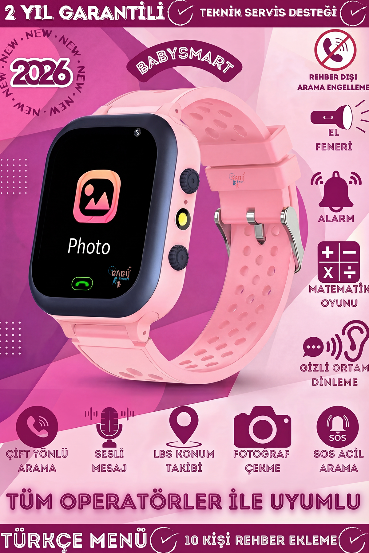 BabySmart - 21 LBS Akıllı Çocuk Takip Saati